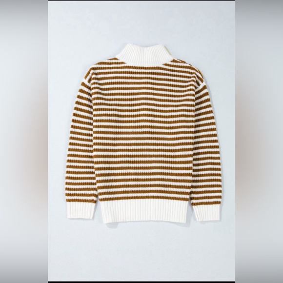 Elle quarter zip up drop shoulder sweater - Picture 4 of 4